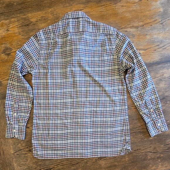 CREMIEUX Men's Slim Fit Long Sleeved Flannel Shirt Size Large - Picture 5 of 9